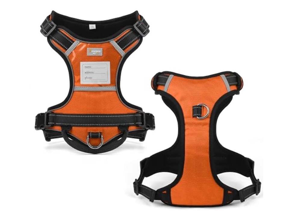 Pensee Pet Reflective No Pull Dog Harness with Handle and ID Tag Pocket